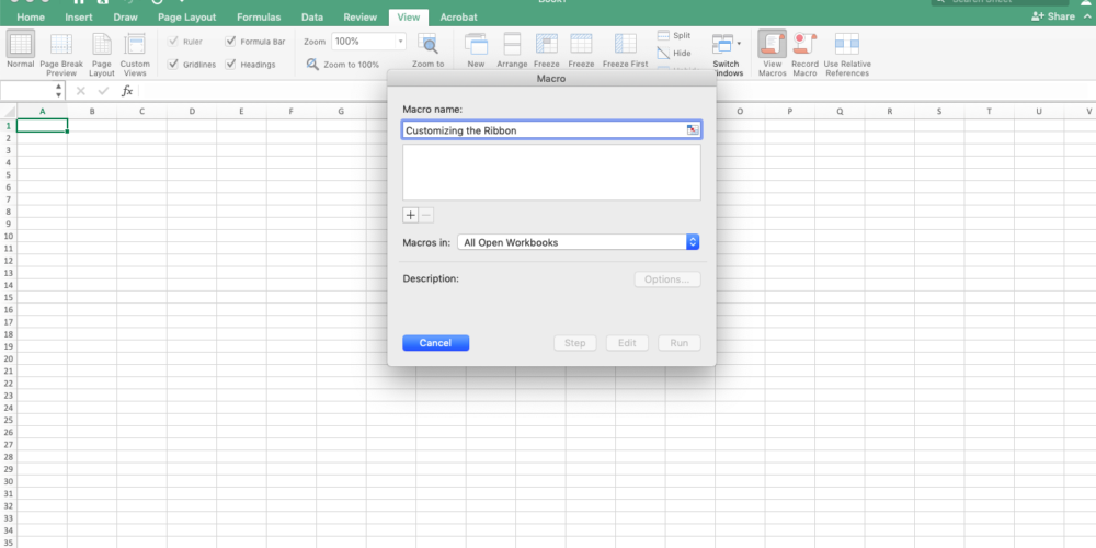 Managing Excel Macros