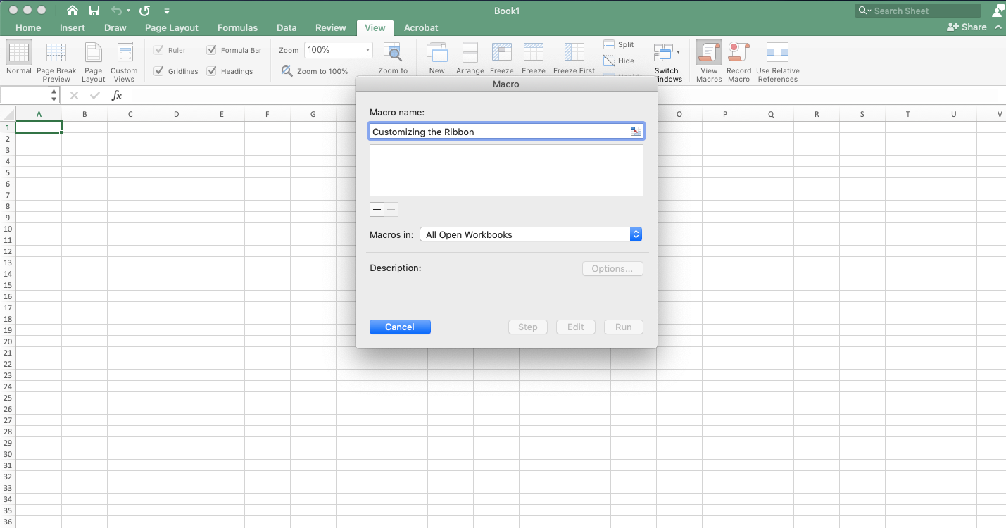 Managing Excel Macros